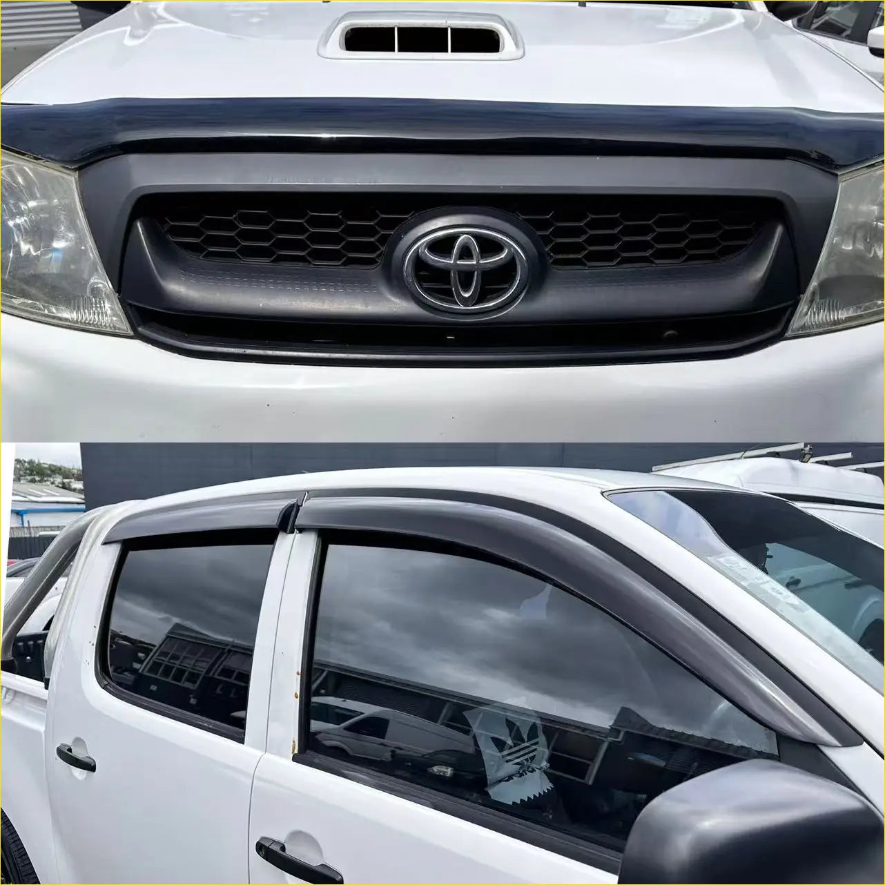 Monsoon and Bonnet Guard Toyota Hilux 2005-2012 - Door Visor &