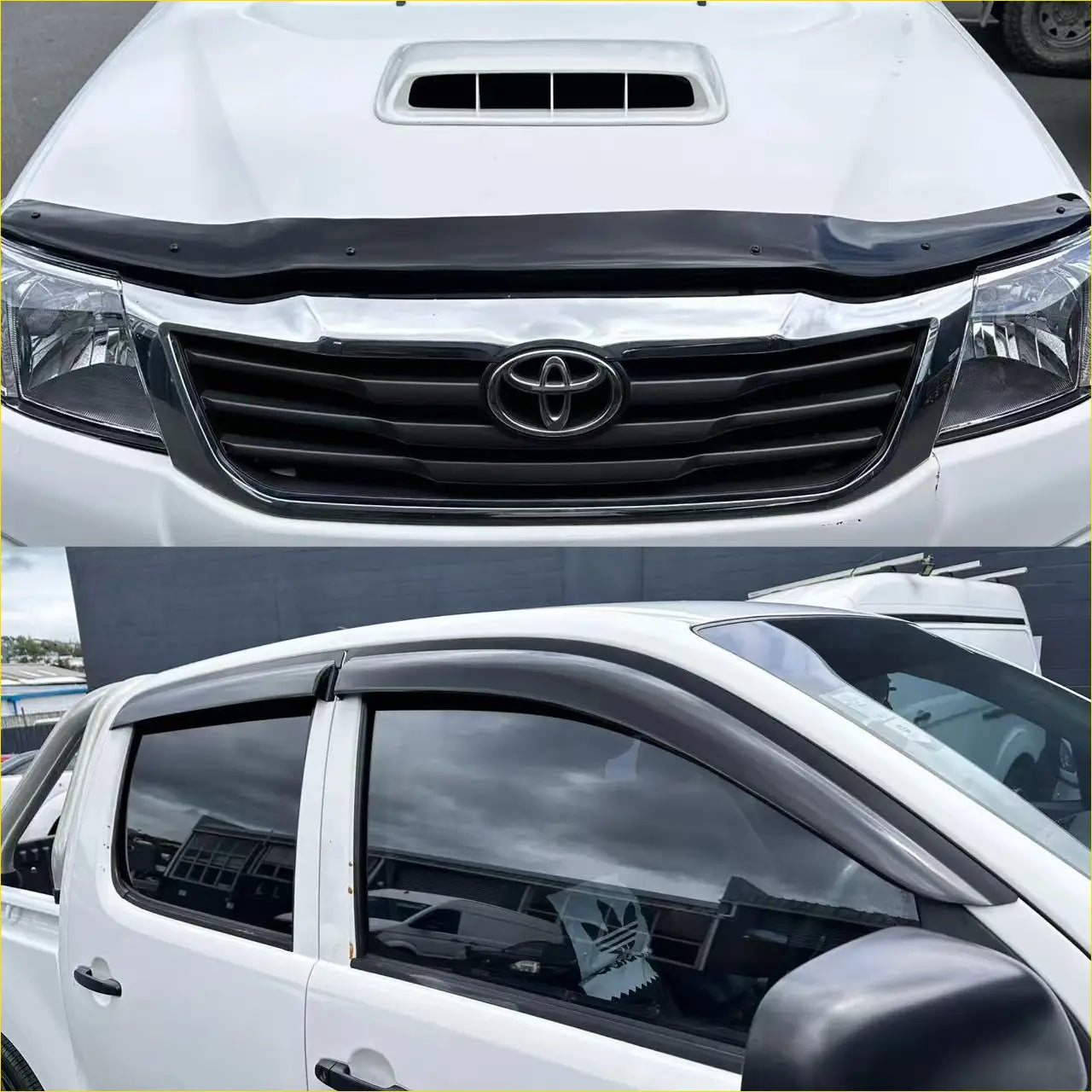 Monsoon and Bonnet Guard Toyota Hilux 2012-2015 - Door Visor &