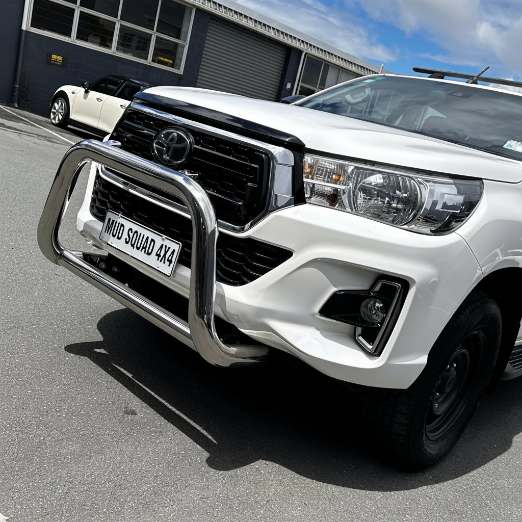Nudge Bar (Compatible Front Sensors) Toyota Hilux 2015-2025 Chrome