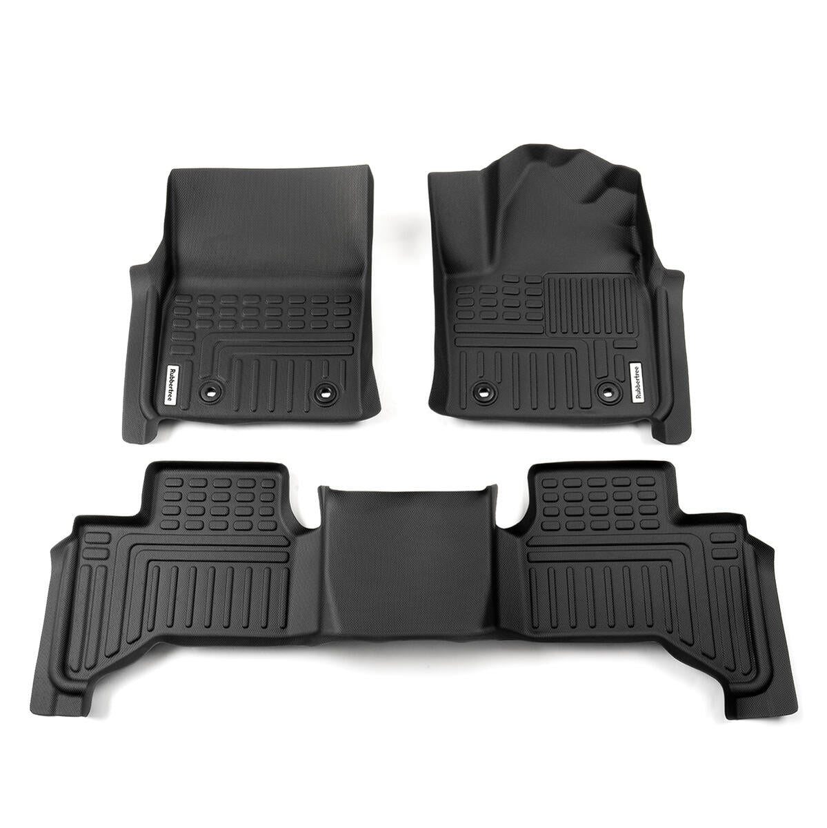Premium Deep Dish Rubber Floor Mats for Toyota Landcruiser J300 7 Seat 2021+