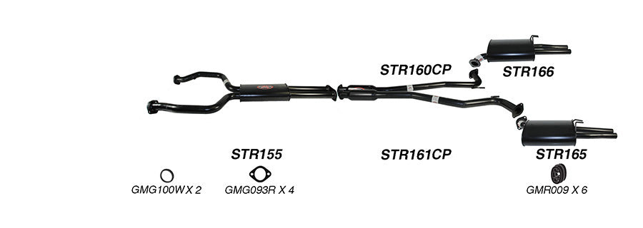 Redback 2 1/4’’ Dual Exhaust for Holden Commodore VE/VF V6 Ute - Performance Exhaust System