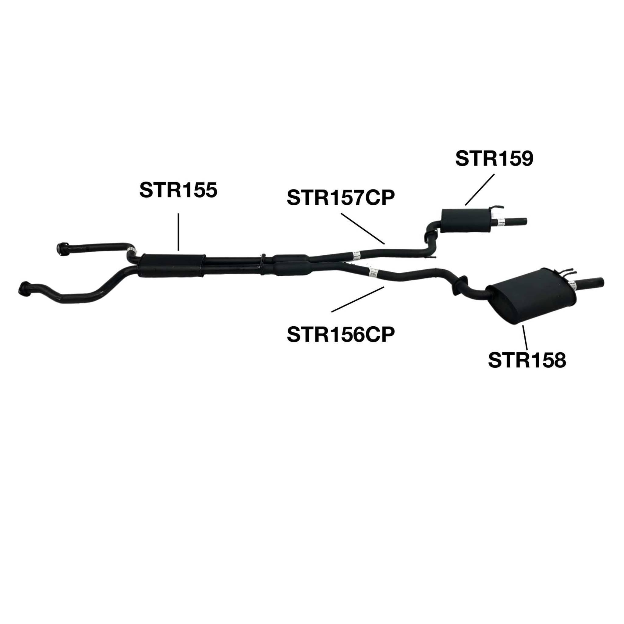 Redback 2.25’’ Dual Cat Back Exhaust for Holden Commodore VE/VF Sedan - Performance Exhaust System