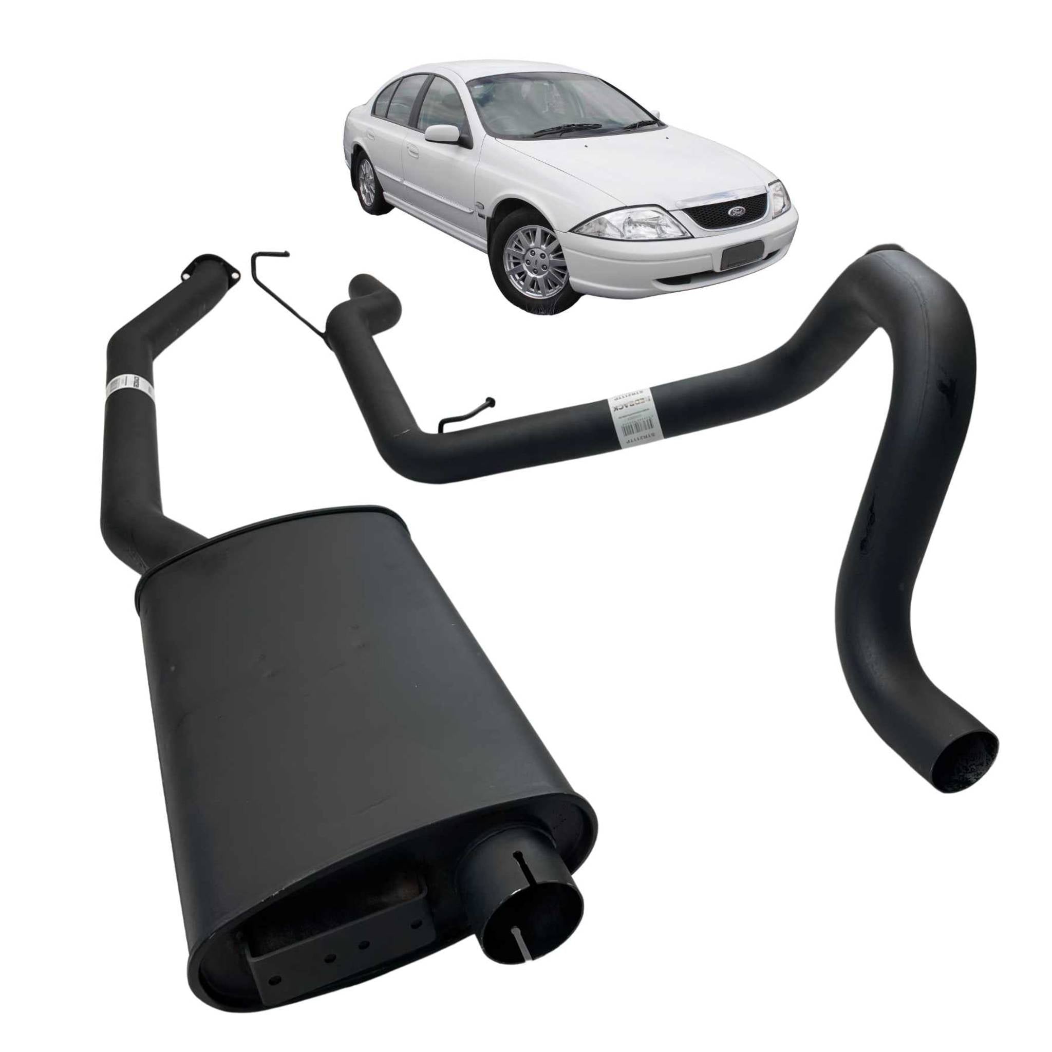 Redback 2.5’’ Cat Back Sports Exhaust for Ford EA EB ED EF EL AU Falcon 6 Cyl 4L XR6 Sedan - Centre Muffler Only