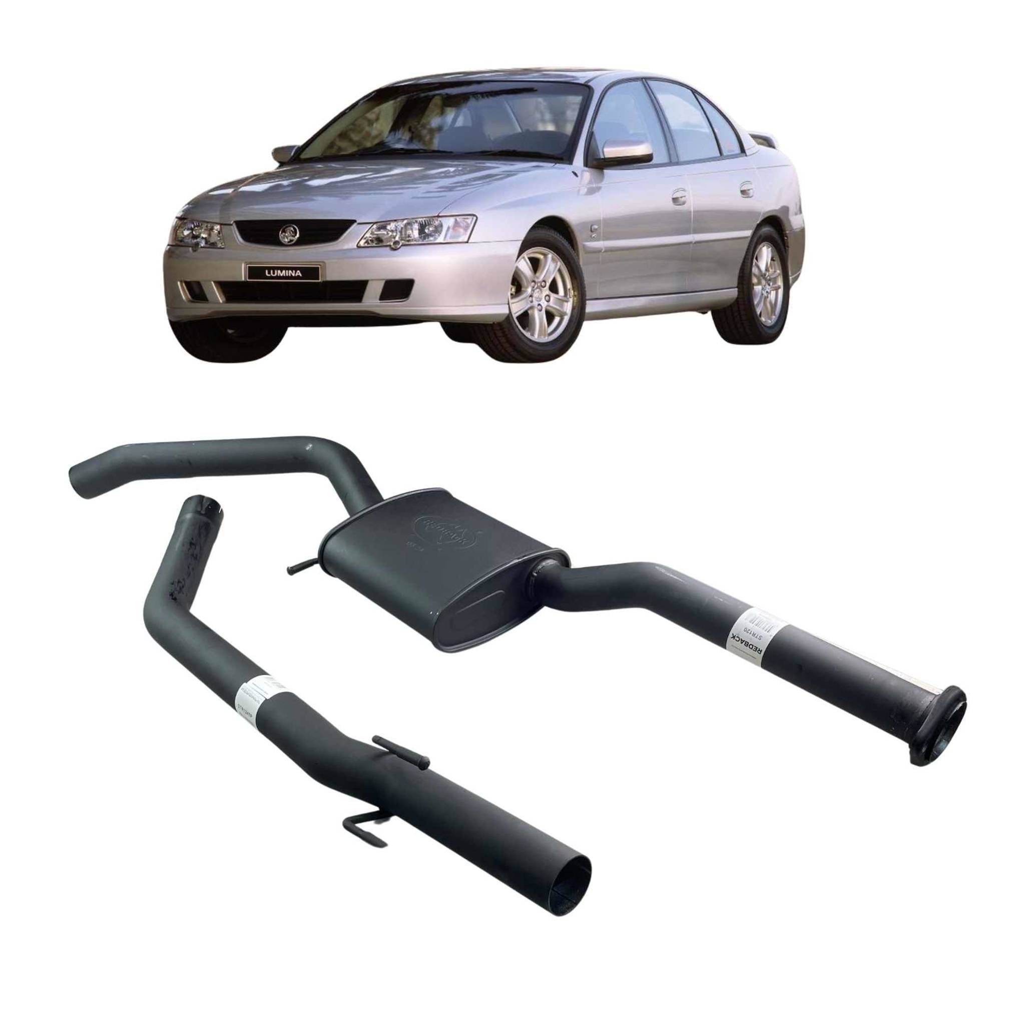 Redback 2.5’’ Catback Exhaust with Rear Muffler Delete for Holden Commodore VT VX VY Series 1 - Centre Muffler Only