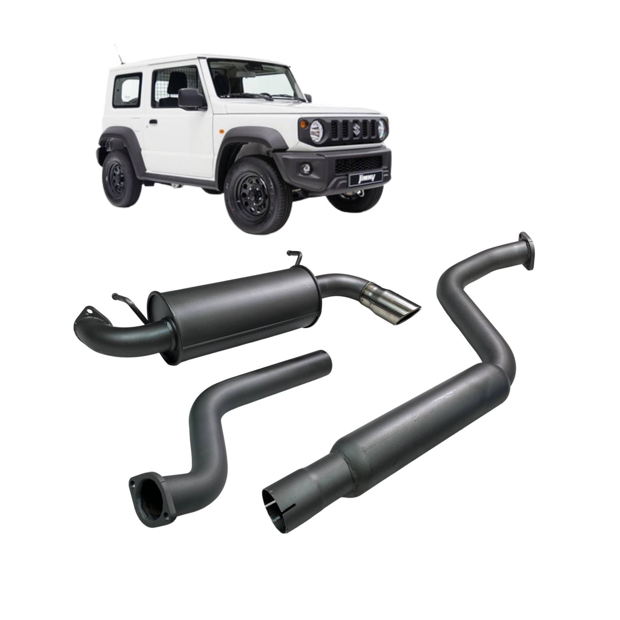 Redback 4x4 Exhaust System for Suzuki Jimny 3 & 5 Door (07/2018 - On) - 4x4 Performance System