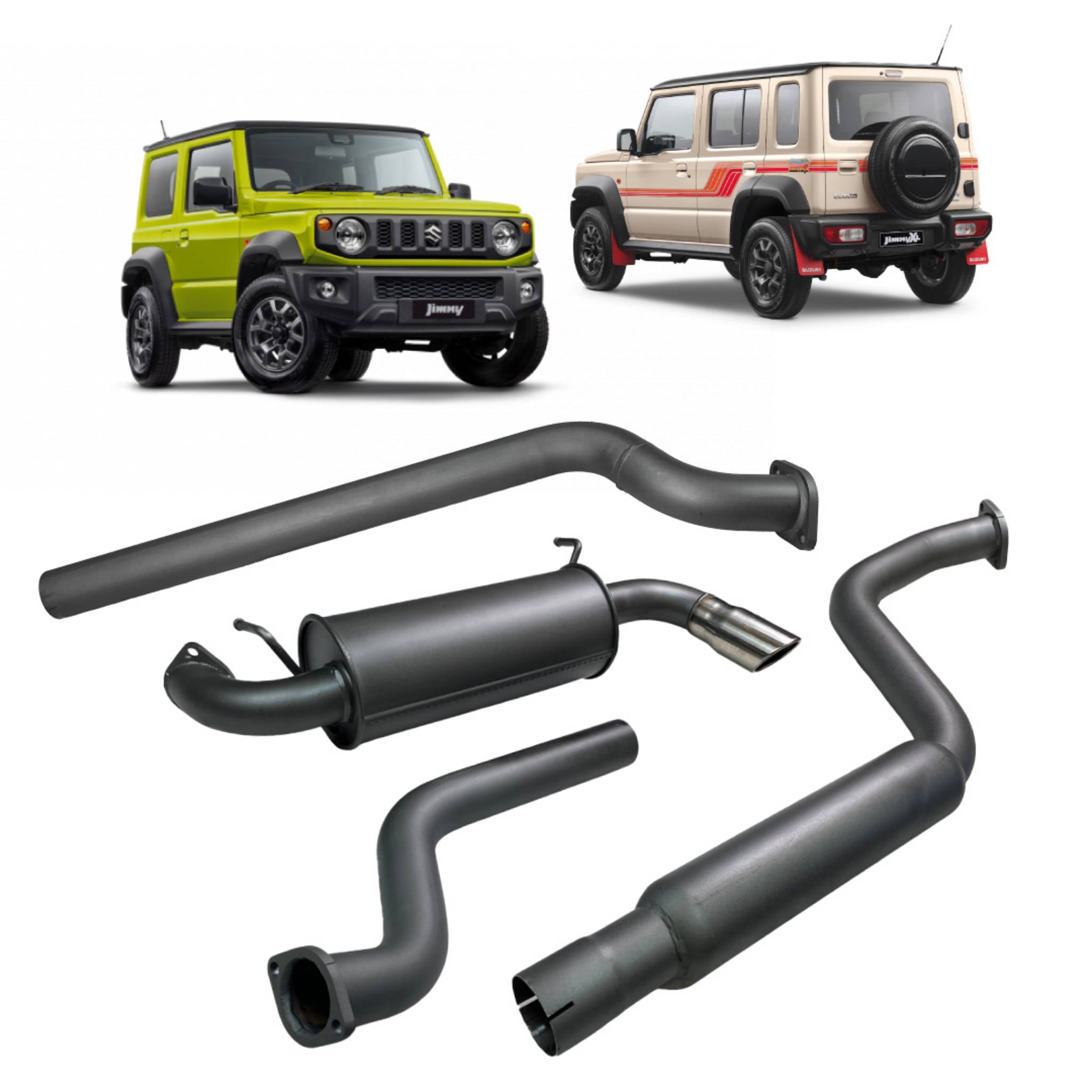 Redback 4x4 Exhaust System for Suzuki Jimny 3 & 5 Door (07/2018 - On) - 4x4 Performance System