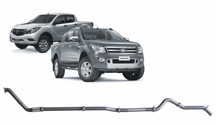 Redback Extreme Duty Exhaust for Ford Ranger 3.2L (01/2011 - 09/2016) Mazda BT-50 (11/2011 - 06/2016) - Pipe Only