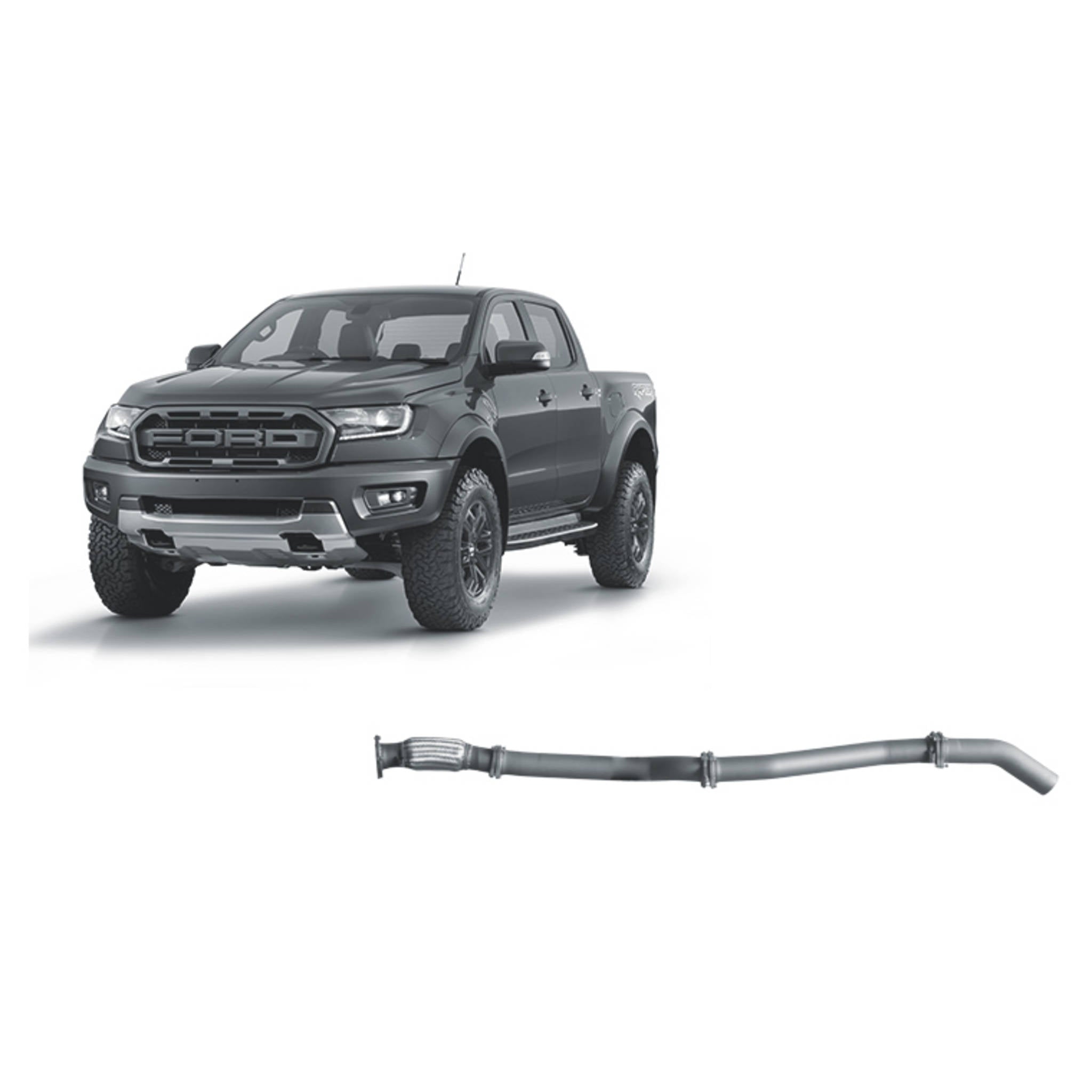 Redback Extreme Duty Exhaust for Ford Raptor 2.0L Bi-Turbo (10/2018 - 05/2022) - Pipe Only (Loud) - 4x4 Performance