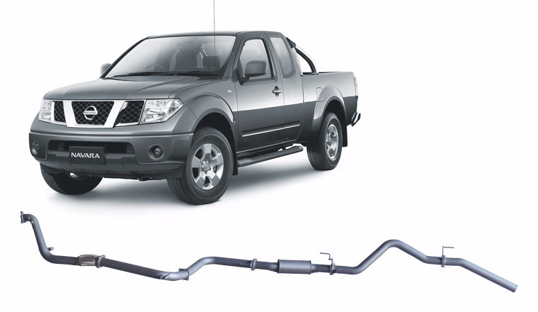 Redback Extreme Duty Exhaust for Nissan Navara D40 2.5L (01/2007 - 2015) - Without Cat / Resonator (Medium) - 4x4