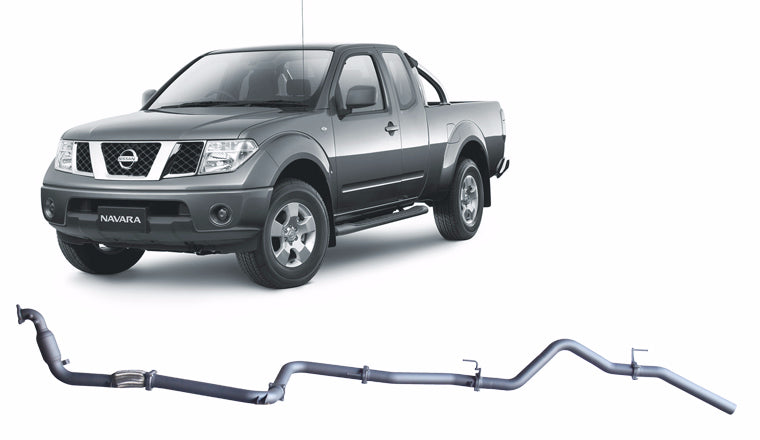 Redback Extreme Duty Exhaust for Nissan Navara D40 2.5L (01/2007 - 2015) - With Cat / Pipe Only (Loud) - 4x4