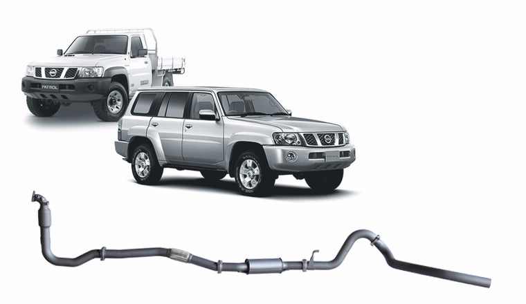 Redback Extreme Duty Exhaust for Nissan Patrol GU 3.0L (05/2000 - 10/2016) - With Cat / Resonator (Medium) - 4x4