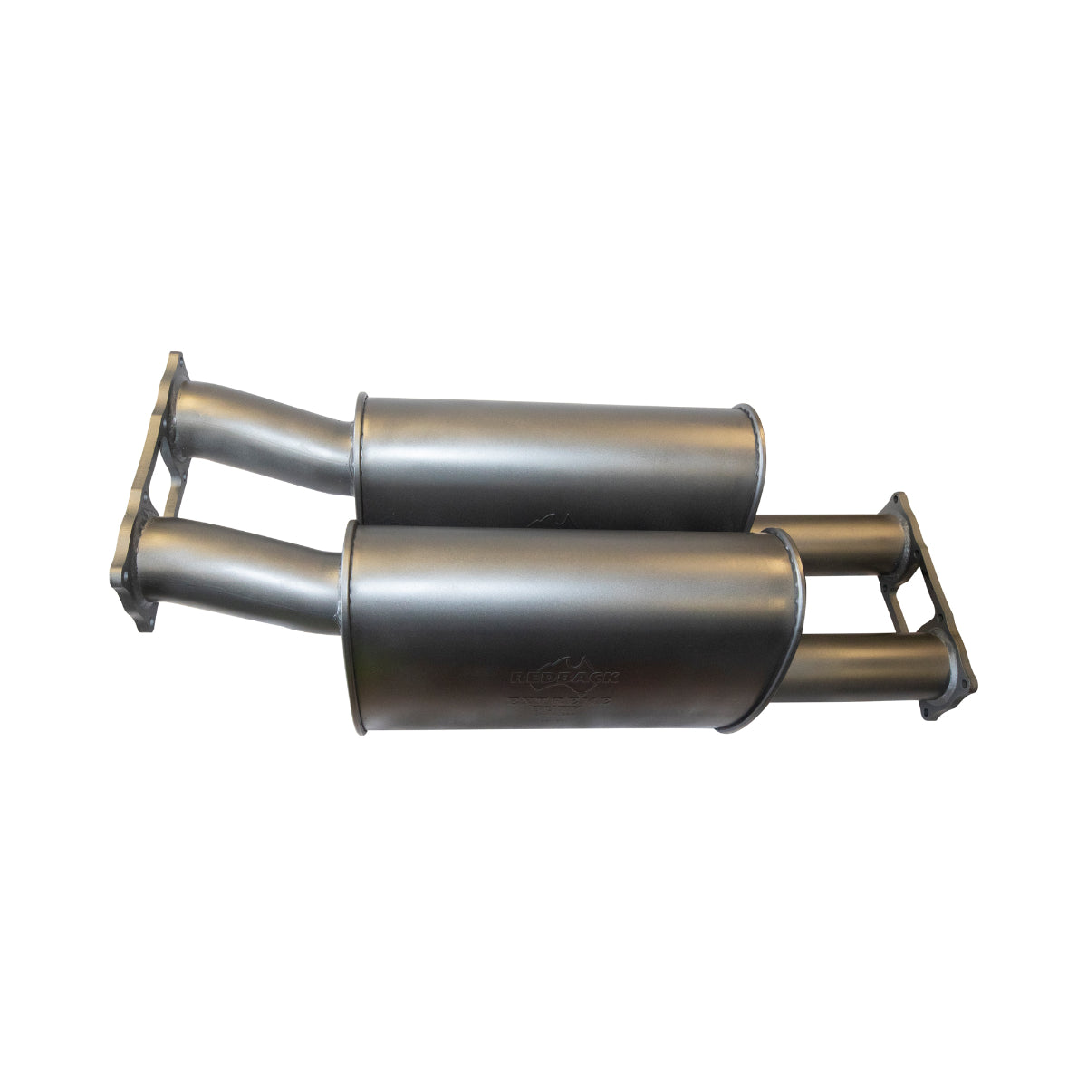 Redback Extreme Duty Offset/Offset 11’’x6’’ Twin Large Muffler Assembly - 4x4 Muffler Sound Option