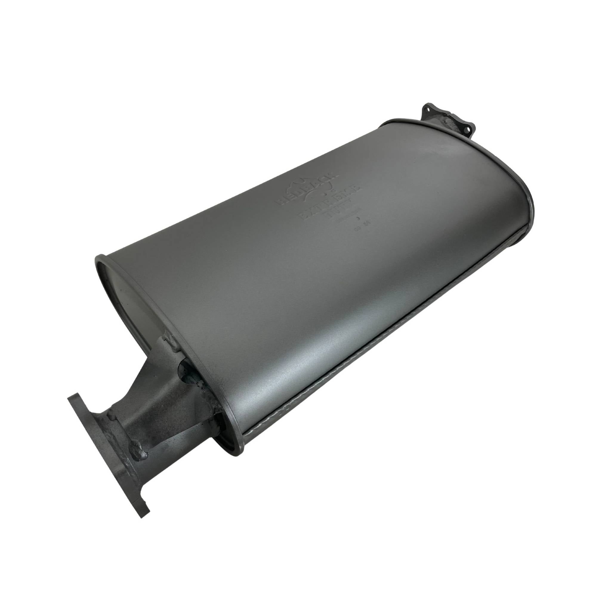 Redback Extreme Duty Straight Piped Muffler (Offset/Offset 5 Round) - 4x4 Muffler Sound Option