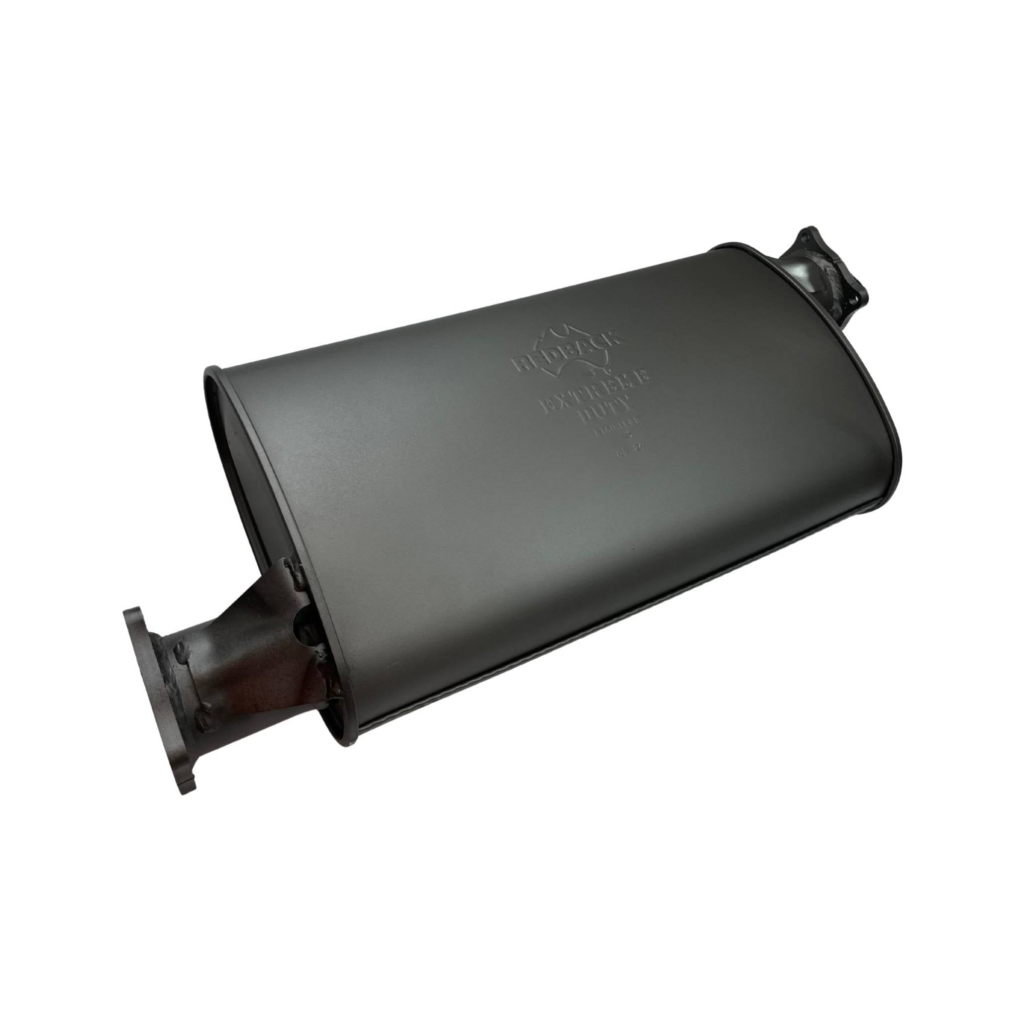 Redback Extreme Duty Straight Piped Muffler (Offset/Offset 5 Round) - 4x4 Muffler Sound Option