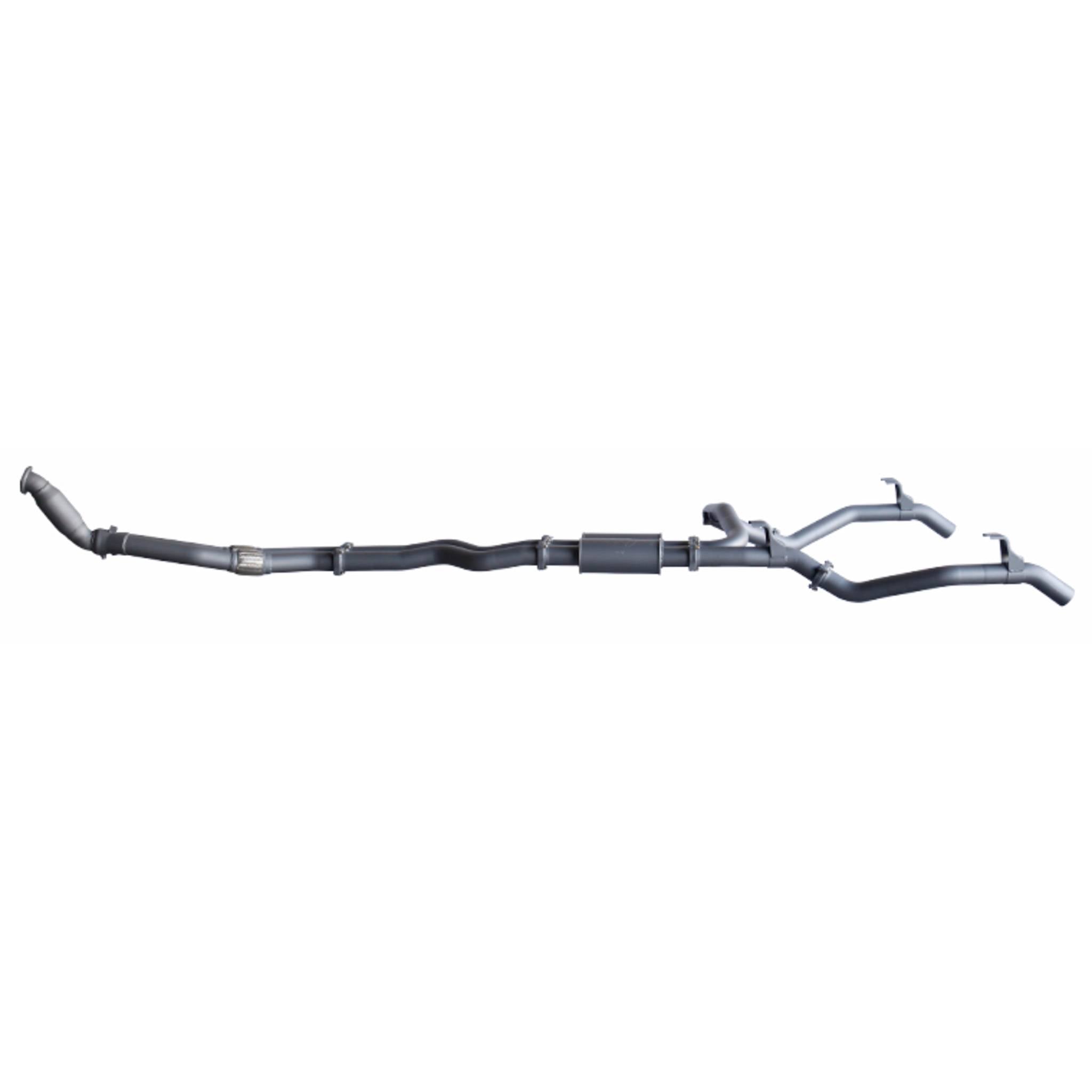 Redback Extreme Duty Twin Exhaust for Toyota Landcruiser 79 Series Double Cab (10/2012 - 10/2016) - With Cat