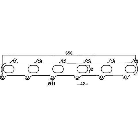 Redback Header Gasket for Ford Falcon (01/2002 - 12/2014) Fairmont (01/2002 - 12/2014) Territory (01/2002 - 12/2014)