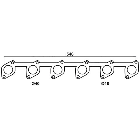 Redback Header Gasket for Ford Falcon (03/1988 - 09/2002) Fairlane (03/1988 - 09/2002) Fairmont (03/1988 - 09/2002)