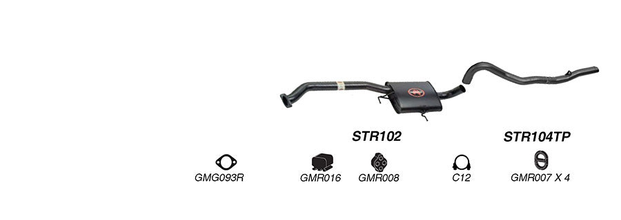 Redback Performance 2.5’’ Exhaust System for Holden Commodore VN VP VR V6 & V8 & VS V8 Sedan - Performance Exhaust