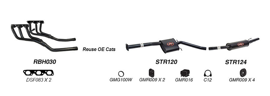 Redback Performance Exhaust System for Holden Caprice (09/1997 - 08/2004) Statesman (09/1997 - 08/2004) Commodore