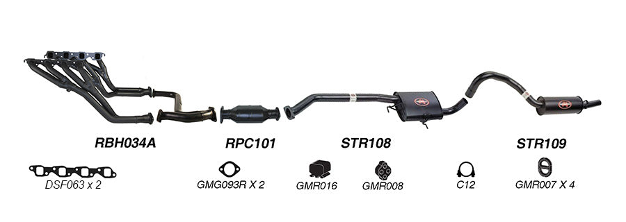 Redback Performance Exhaust System for Holden Commodore (01/1988 - 2000) - Performance Exhaust System