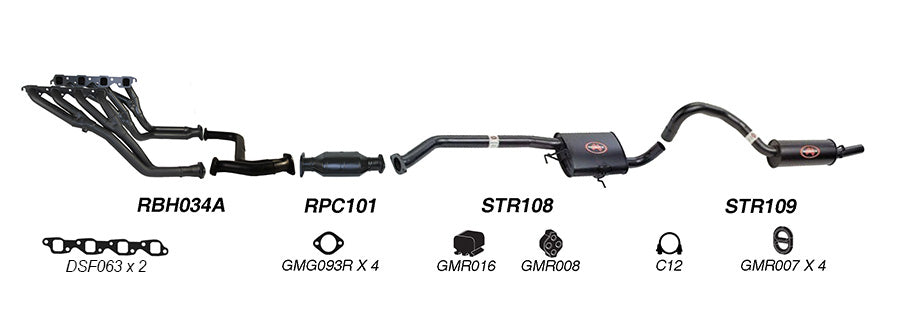 Redback Performance Exhaust System for Holden Commodore (01/1988 - 03/1991) Holden Commodore (01/1988 - 03/1991)