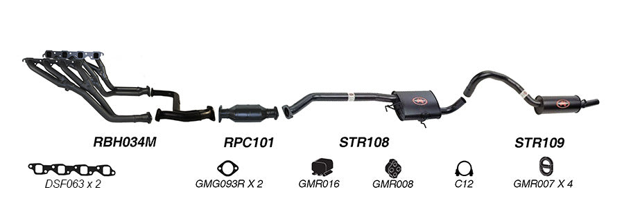 Redback Performance Exhaust System for Holden Commodore (01/1988 - 03/1991) Holden Commodore (01/1988 - 03/1991)
