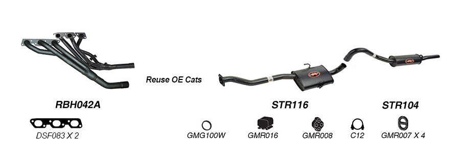 Redback Performance Exhaust System for Holden Commodore (04/1995 - 1997) Calais (04/1995 - 1997) - Performance Exhaust