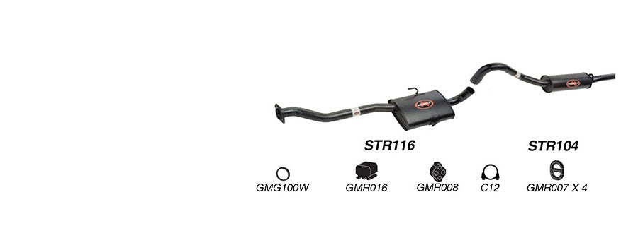 Redback Performance Exhaust System for Holden Commodore (08/1988 - 10/1991) Holden Commodore (04/1995 - 1997) Calais