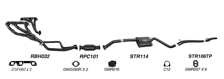 Redback Performance Exhaust System for Holden Statesman (04/1990 - 1995) Caprice (04/1990 - 1995) - Performance Exhaust