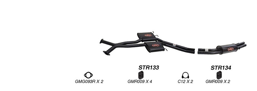 Redback Performance Exhaust System for Holden Statesman (06/1999 - 11/2002) Holden Commodore (09/2004 - 02/2006)