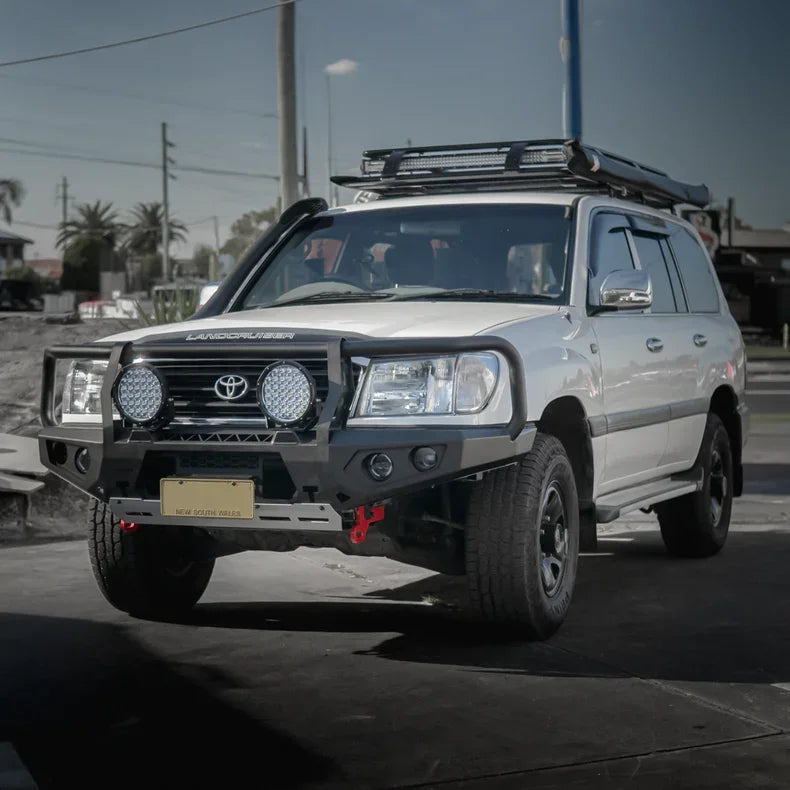 Rockarmor Gt Hoop Steel Bullbar Combo Package - Landcruiser 105 Series 98-07 (Full Bar Replacement) - Winch Bar