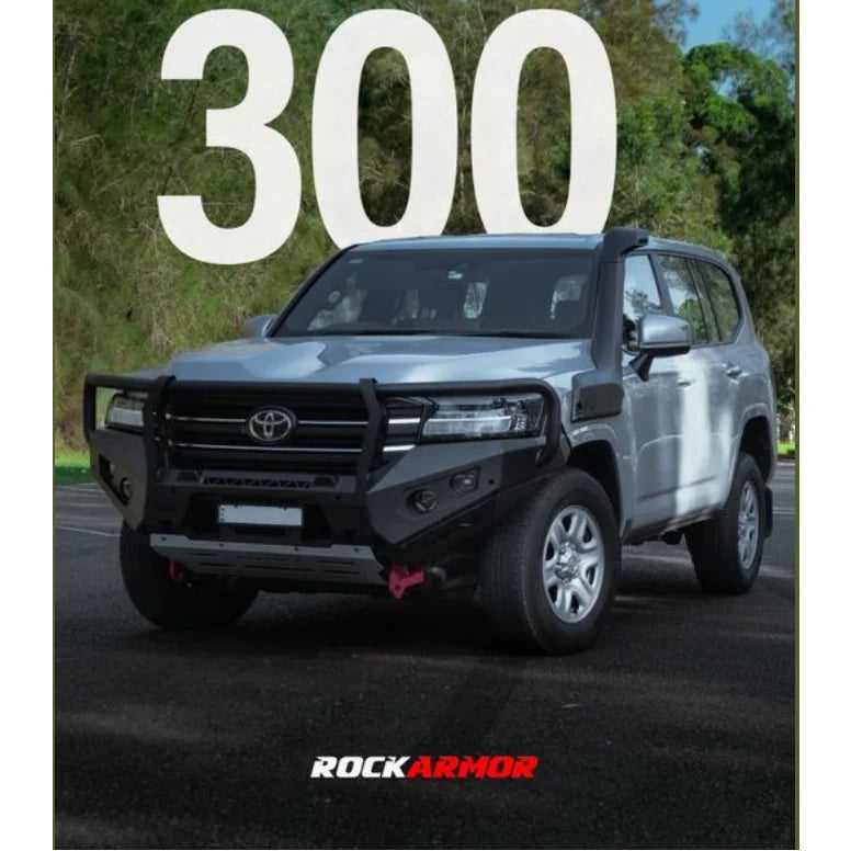 Rockarmor Gt Hoop Steel Bullbar - Toyota 300 Series 2021-2025 (Full Bar Replacement) - Winch Bar