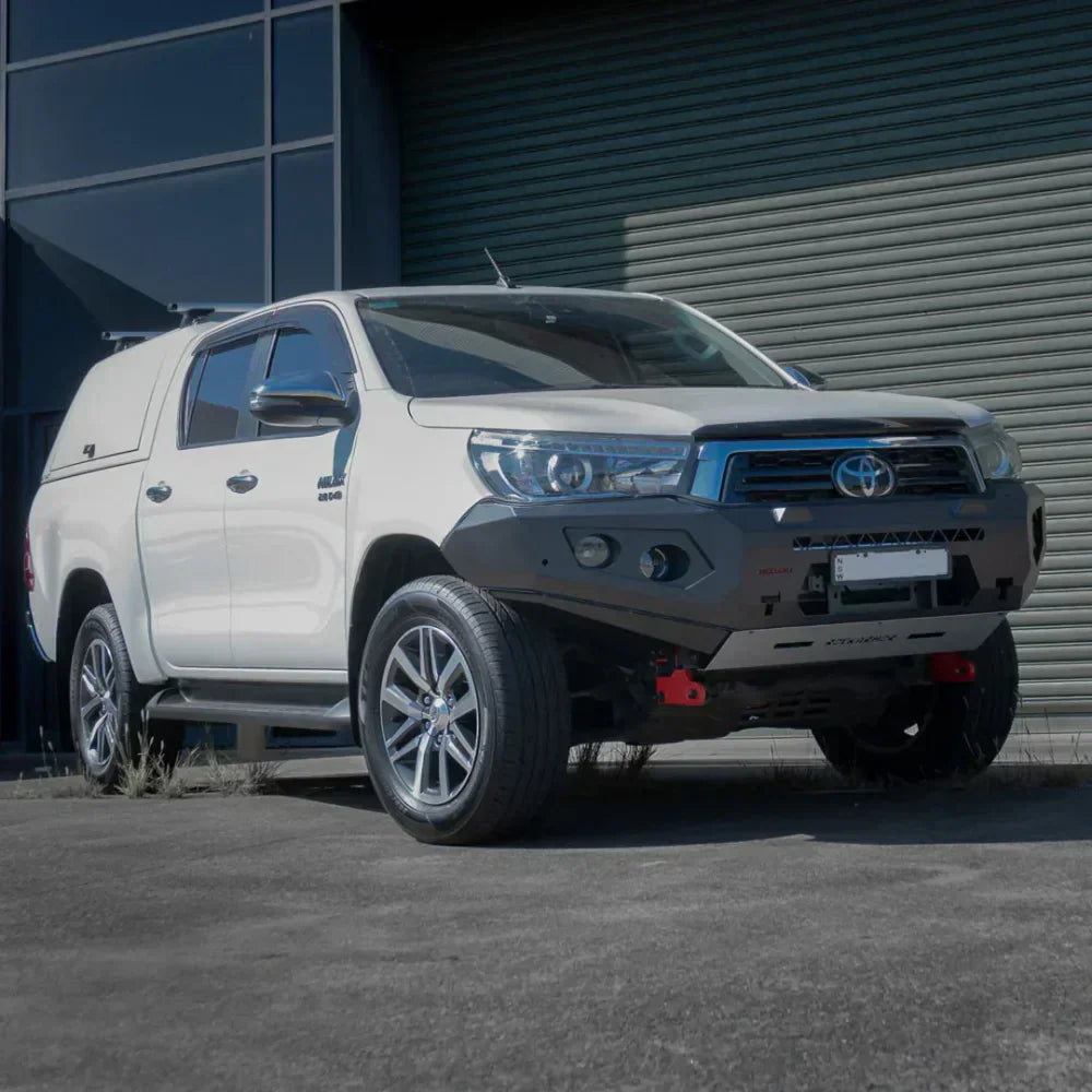 Rockarmor Gt Hoopless Steel Bullbar - Toyota Hilux N80 Bullbar 2015 -2020 (Full Bar Replacement) - Winch Bar