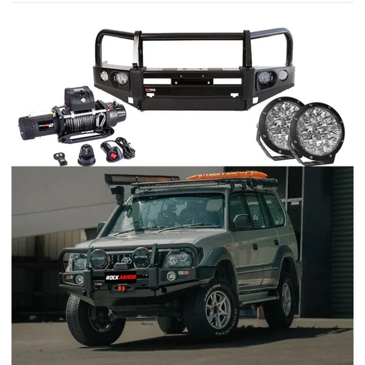 Rockarmor Premium Bullbar Frontal Combo To Suit Toyota Prado 90/95 1996-2002