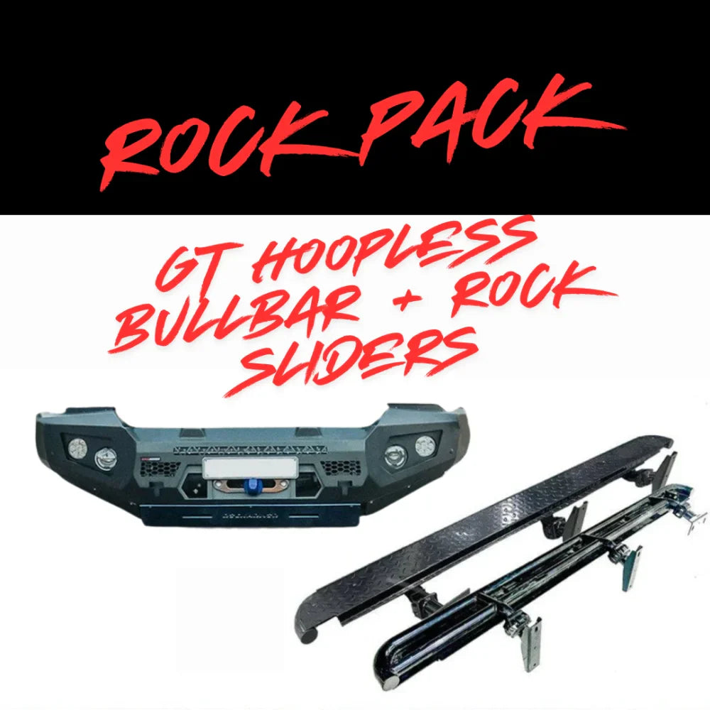 Rockarmor Rock Pack, Ford Ranger Wildtrak (Px 2 & Px 3) | GT Hoopless Bullbar + Rock Sliders - Rock Pack