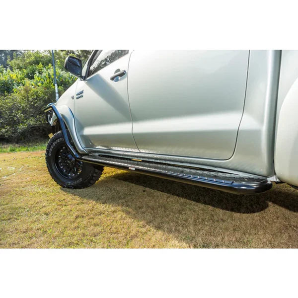 Rockarmor Steel Rockslider Side Steps To Suit Toyota Hilux N70 2005-2015