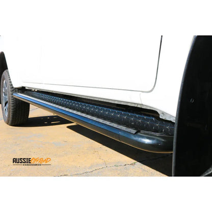 Rockarmor Steel Rockslider Side Steps To Suit Toyota Hilux N80 2015 To Current