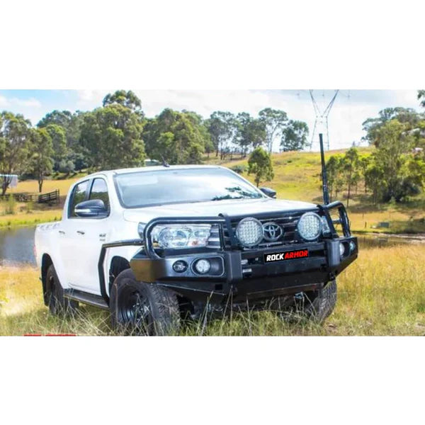 Rockarmor Steel Rockslider Side Steps To Suit Toyota Hilux N80 2015 To Current