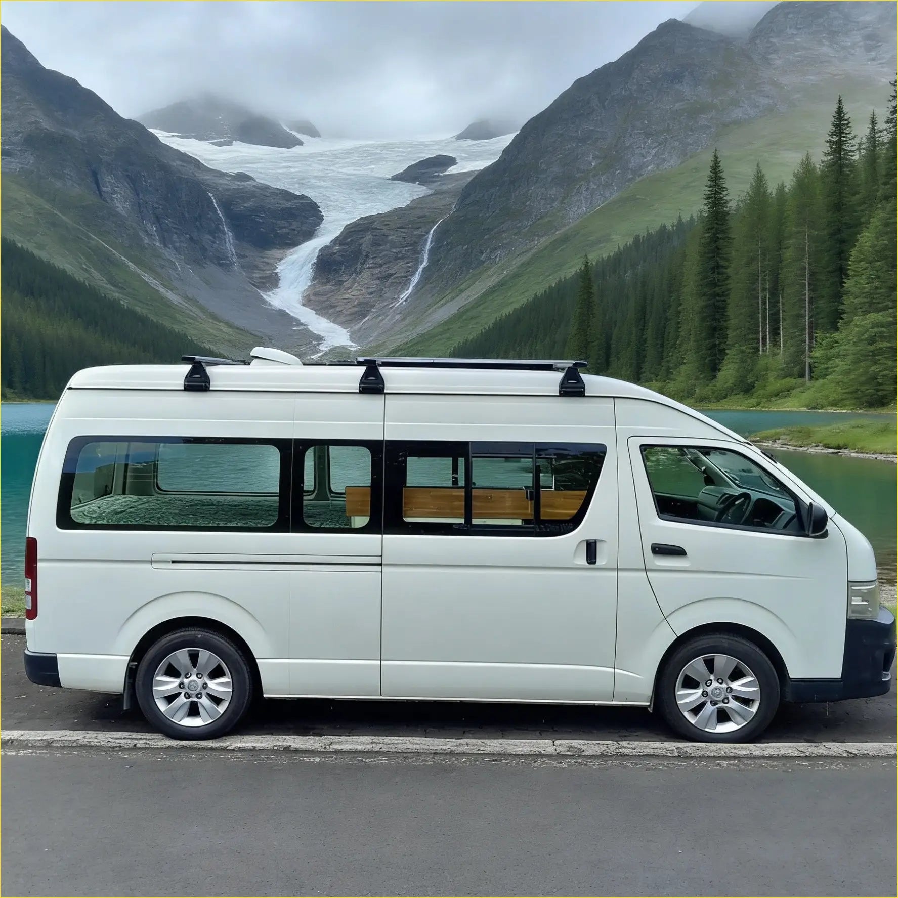 Roof Rack-3 Piece Set Heavy Duty for Toyota Hiace 2005-2019 Wide Body - Rack