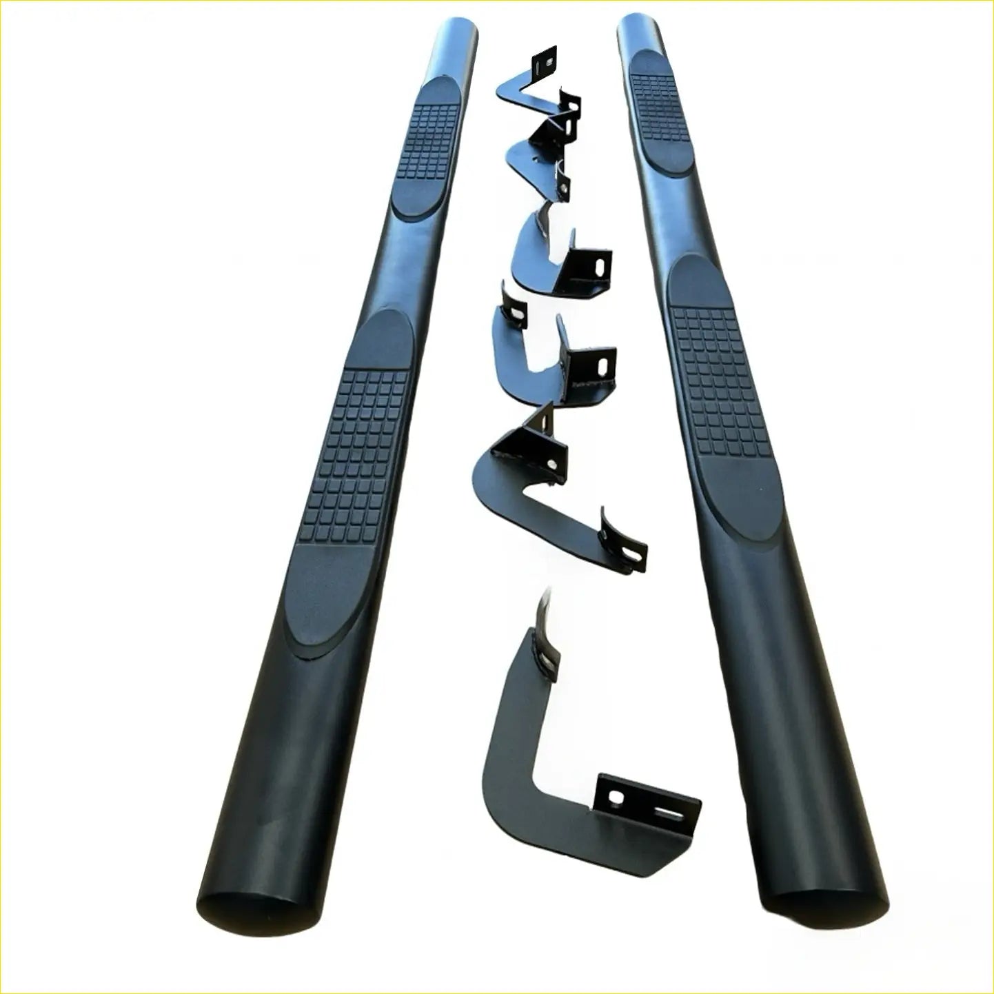 Running Board 4 inch Oval Tube Black Stainless Steel Hilux