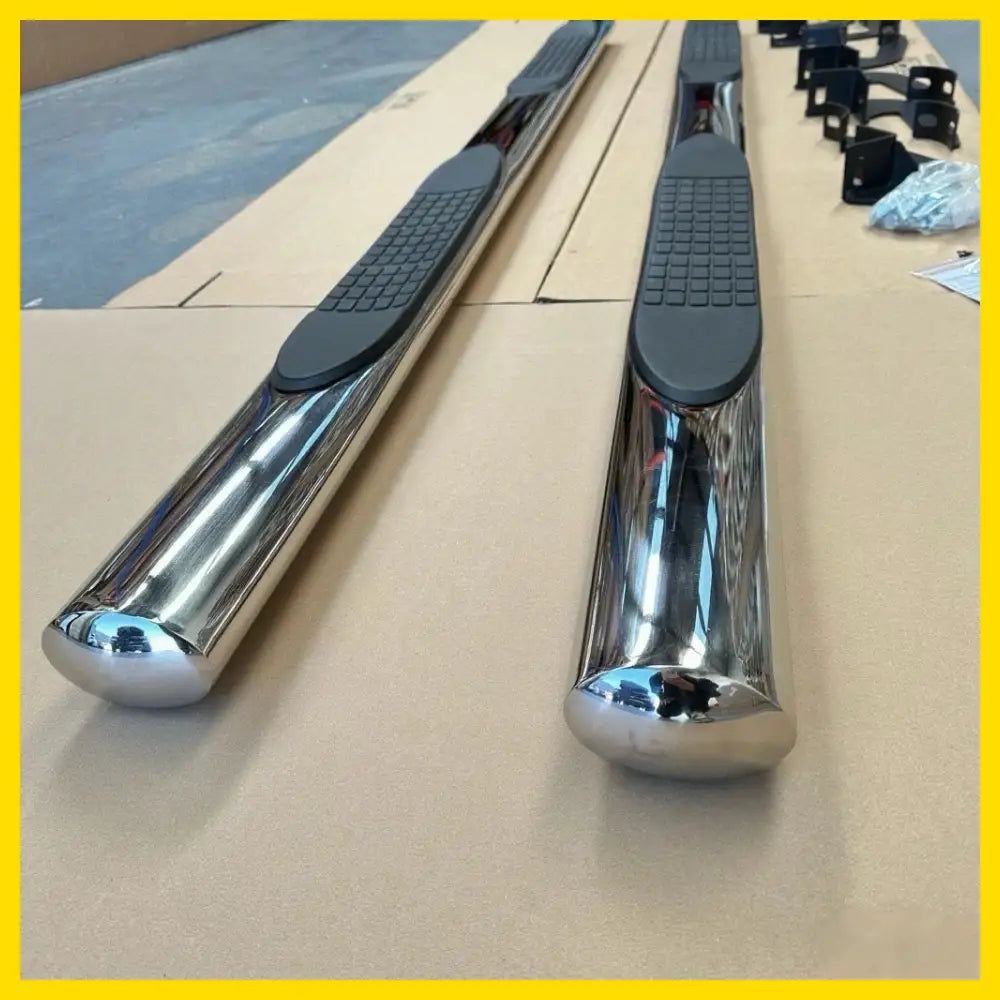 Running Board 4 inch Oval Tube Stainless Steel BT50 12-20 Double Cab