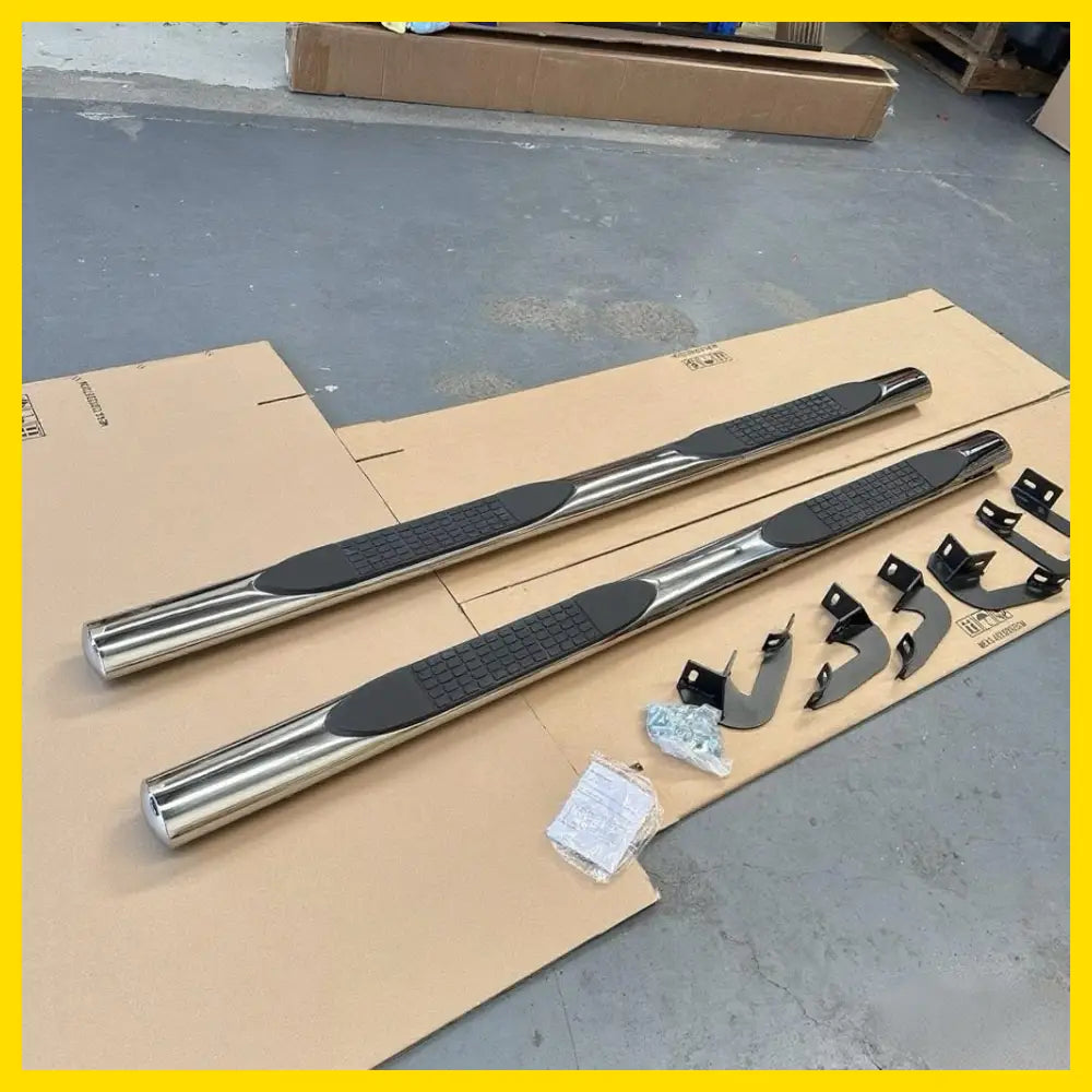 Running Board 4 inch Oval Tube Stainless Steel BT50 12-20 Double Cab