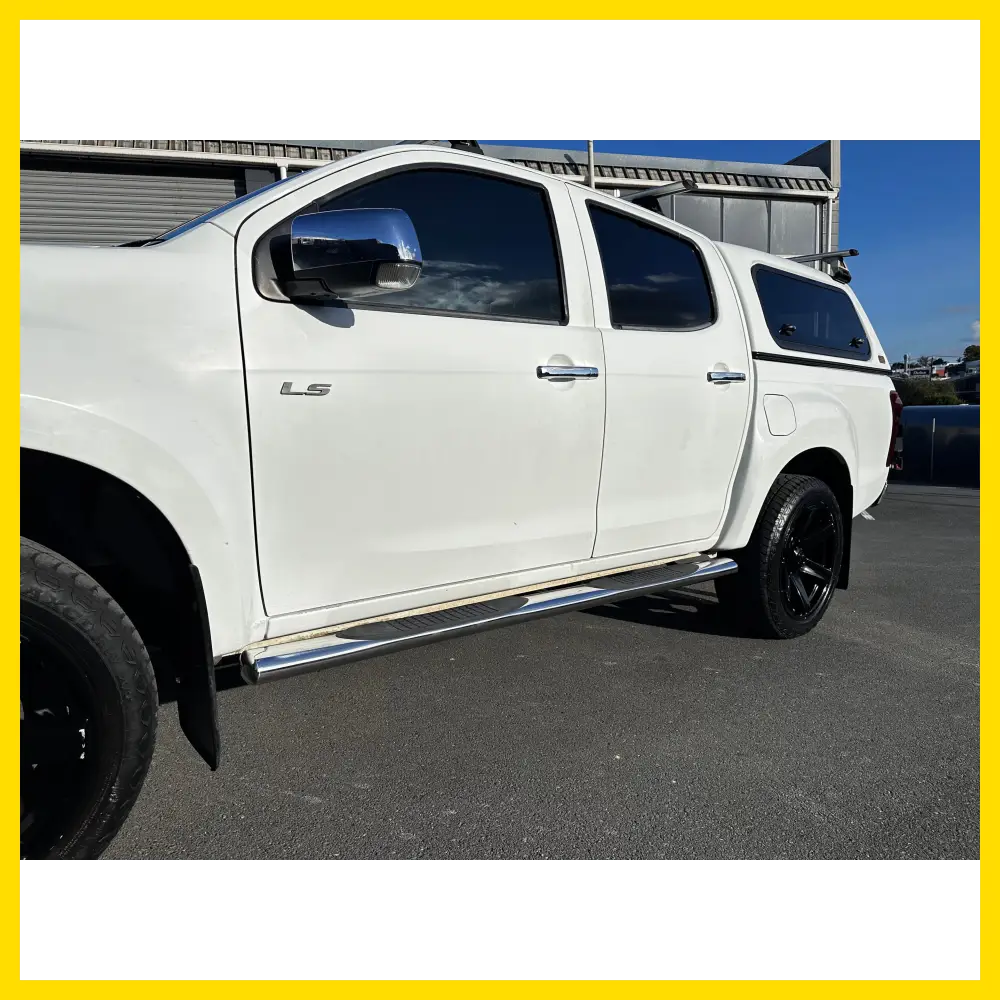 Running Board 4 inch Oval Tube Stainless Steel D-Max 2012-2020 Double