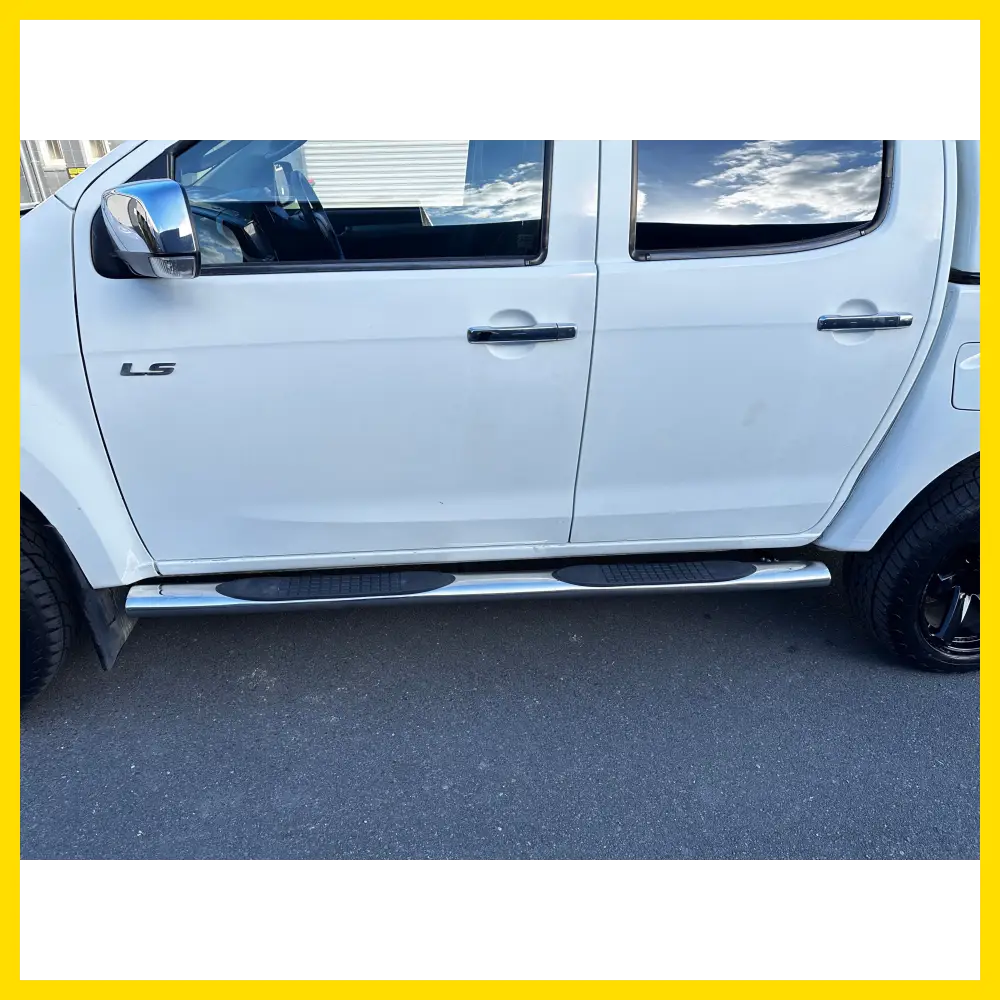 Running Board 4 inch Oval Tube Stainless Steel D-Max 2012-2020 Double