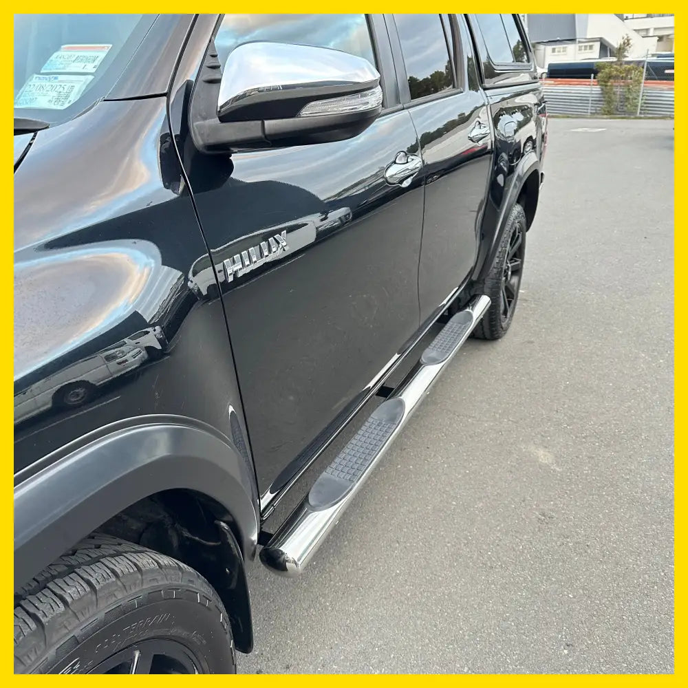 Running Board 4 inch Oval Tube Stainless Steel Hilux Revo