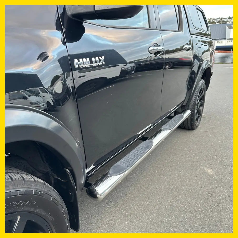Running Board 4 inch Oval Tube Stainless Steel Hilux Revo
