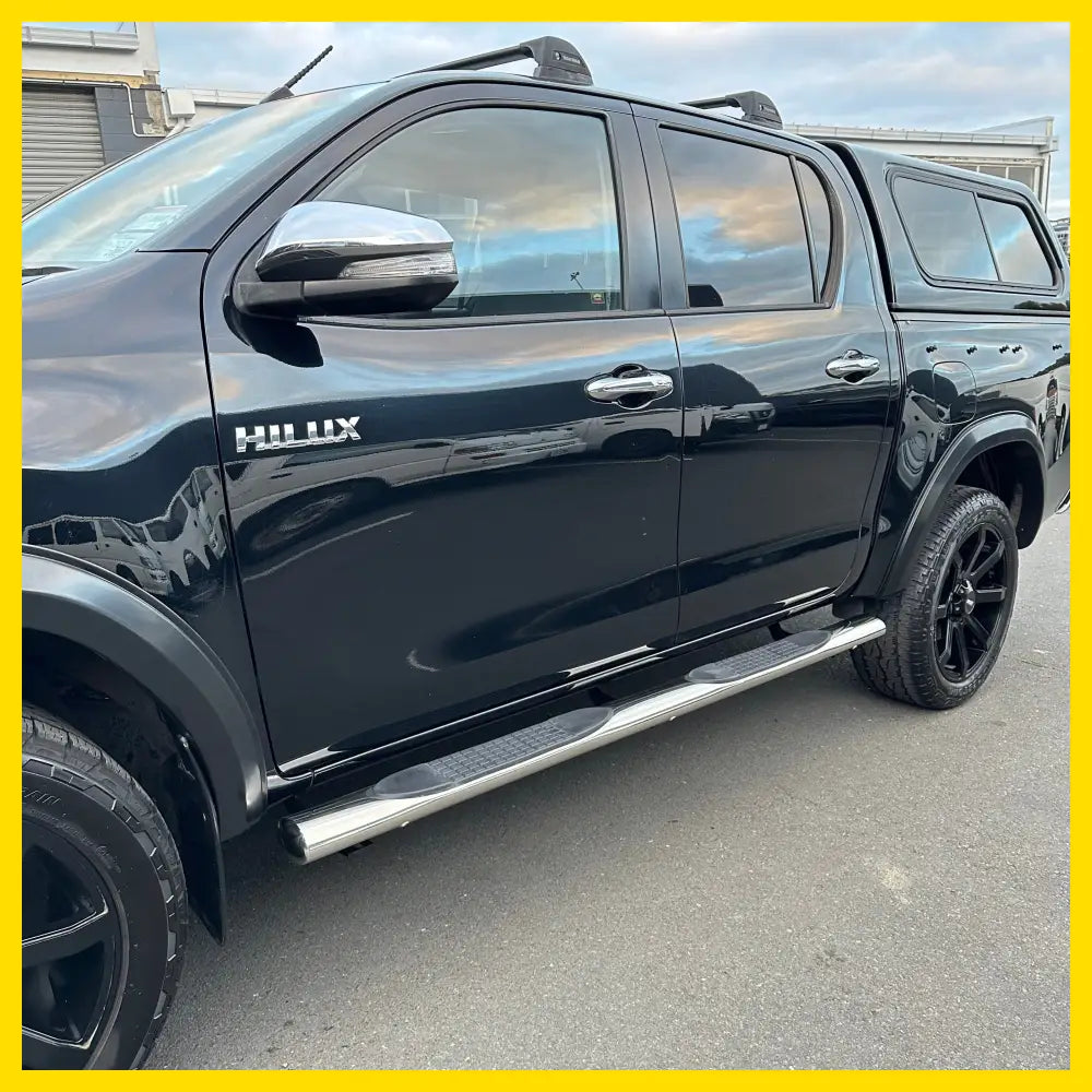 Running Board 4 inch Oval Tube Stainless Steel Hilux Revo