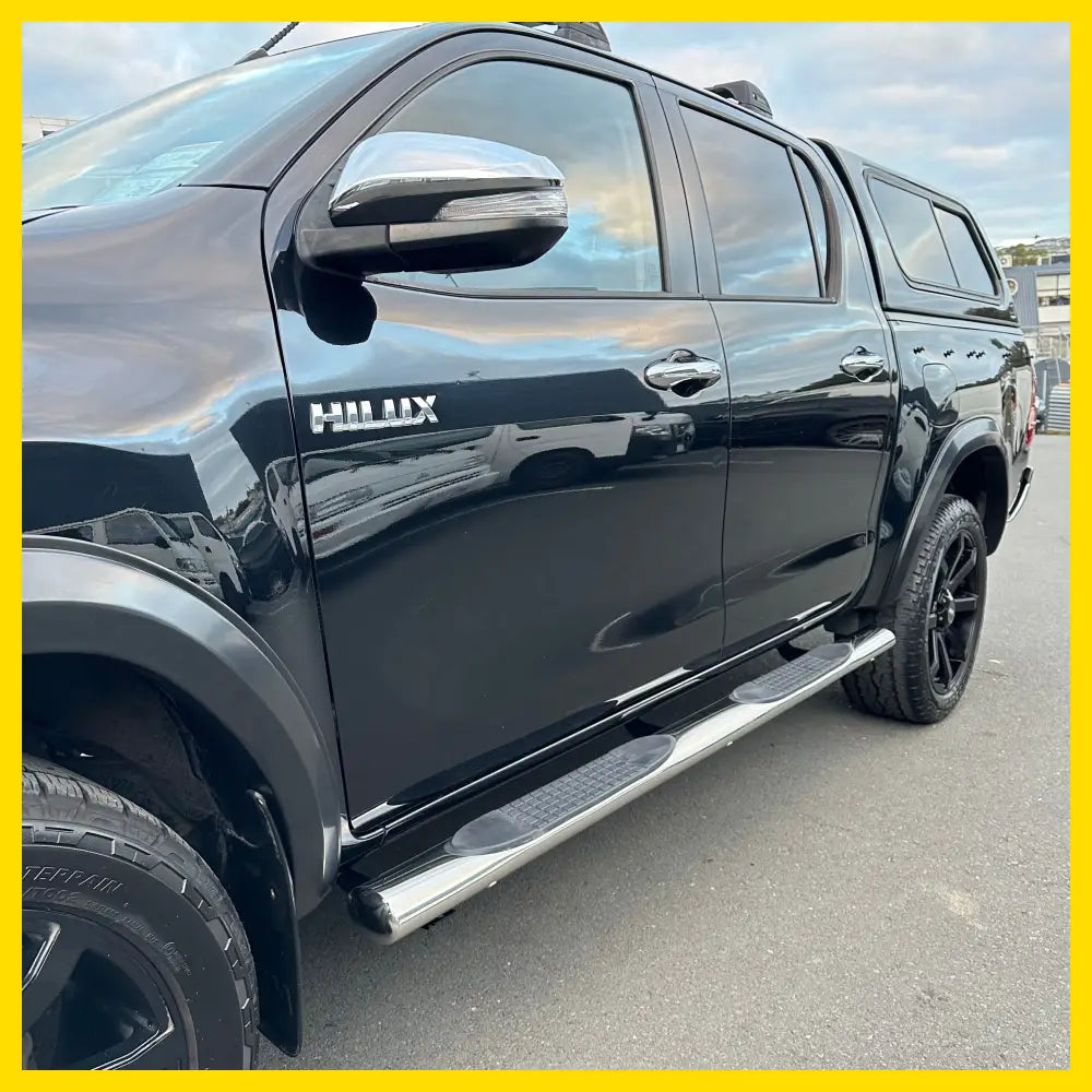 Running Board 4 inch Oval Tube Stainless Steel Hilux Revo