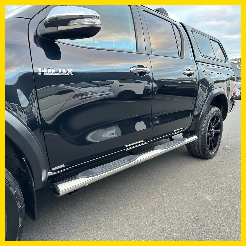 Running Board 4 inch Oval Tube Stainless Steel Hilux Revo