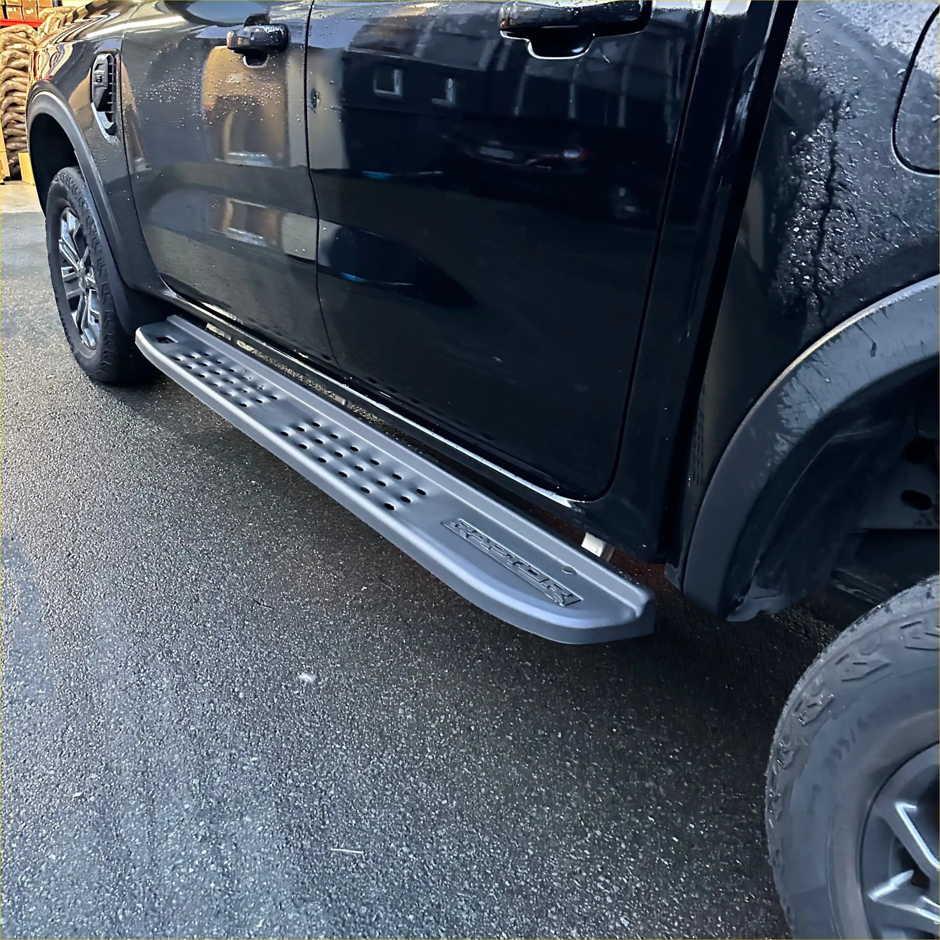 Side Step Raptor Style Heavy Duty Steel for Ranger 2022+ Double Cab - Running Board